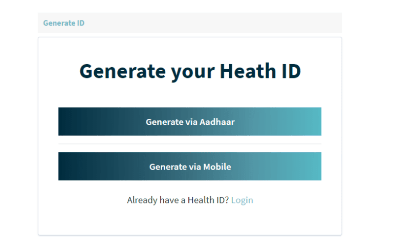 Create Health ID