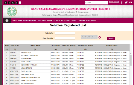 Process To Check Status Of Registered Vehicle