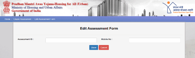 Edit Assessment Form
