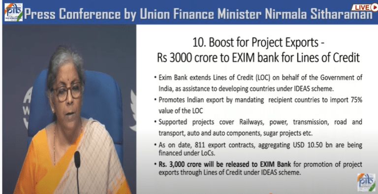 3000 Crore EXIM Bank Line
