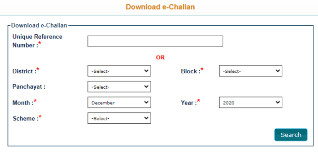 E Challan Download