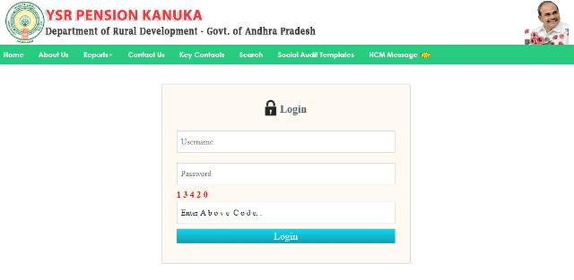 YSR Pension Kanuka Process To Do Login On The Portal 