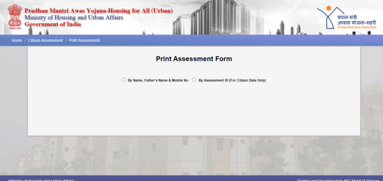 Print Assessment Form