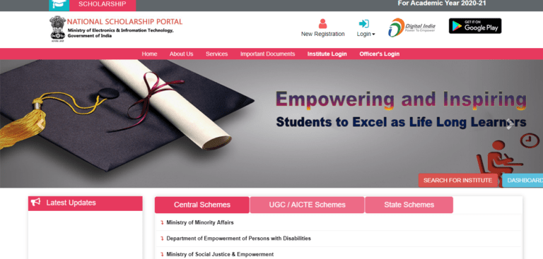 Bihar SC ST Post Matric Scholarship Online Registration