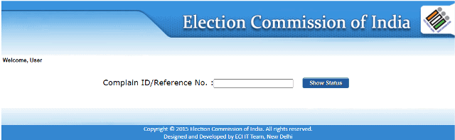 Rajasthan Voter List Grievance Status