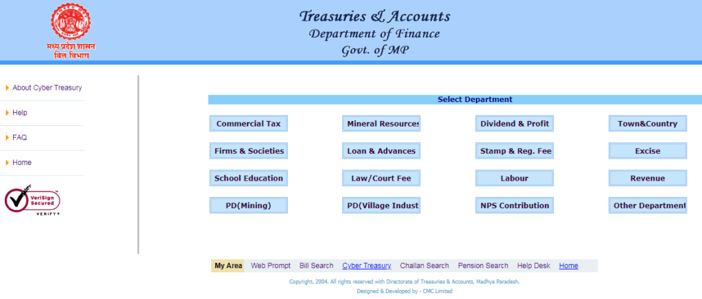 MP Treasury Pay Slip