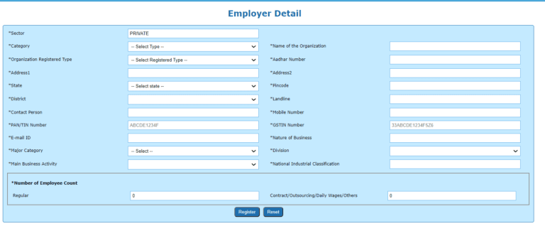 Process To Do Employer Registration