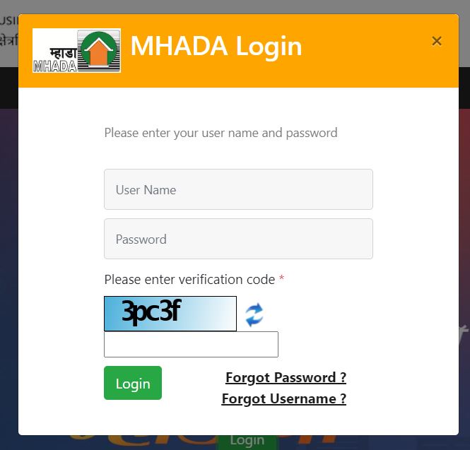 login form