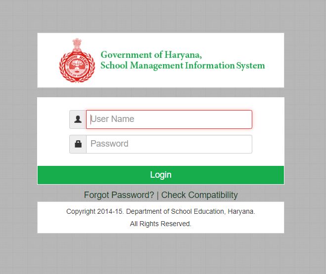 MIS Portal Haryana