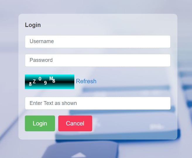 Medisep ID Card Login Form