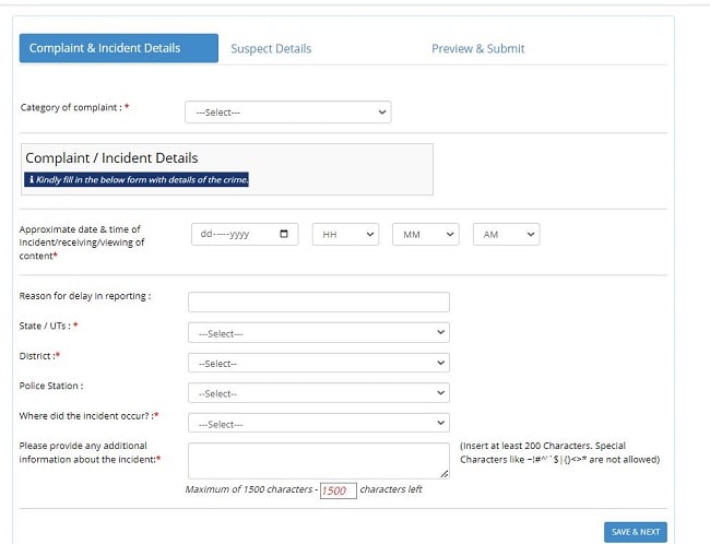 National Cyber Crime Reporting Portal