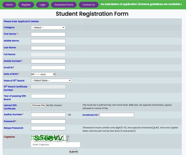 Registration Form