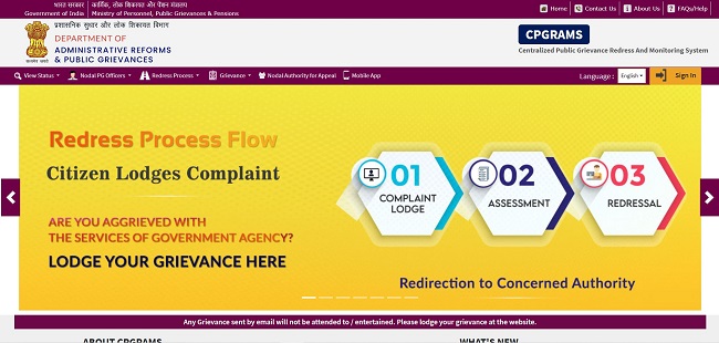 Process To Register Grievance