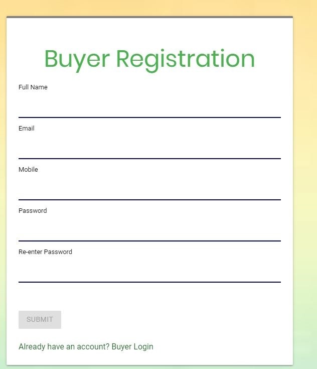Buyer Registration 