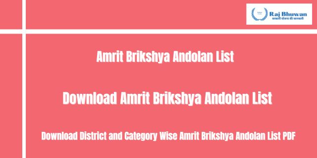 Amrit Brikshya Andolan List