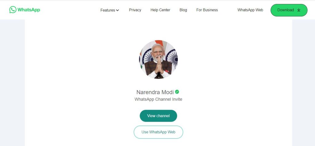 PM Modi WhatsApp Group