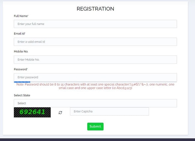 Online Registration Process