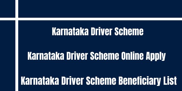 Karnataka Driver Scheme 