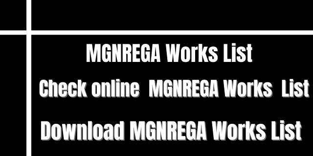 MGNREGA Works List