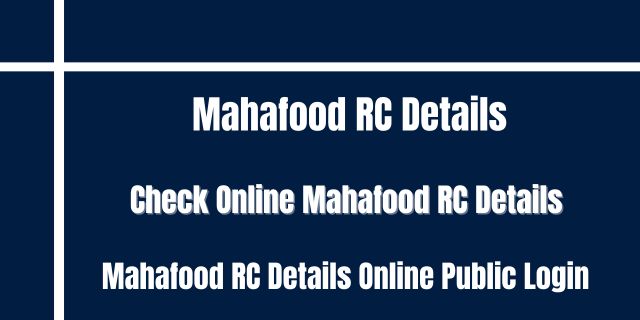 Mahafood RC Details 