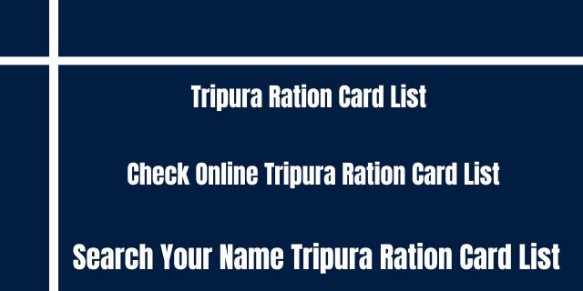 Tripura Ration Card List