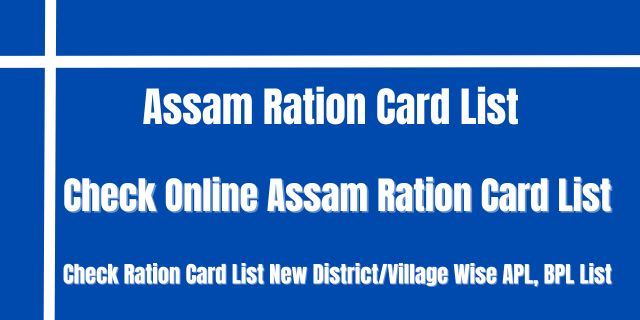 Assam Ration Card List