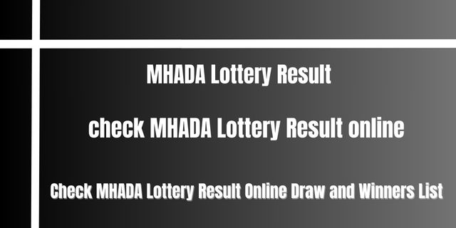 MHADA Lottery Result