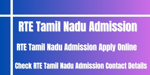 RTE Tamil Nadu Admission