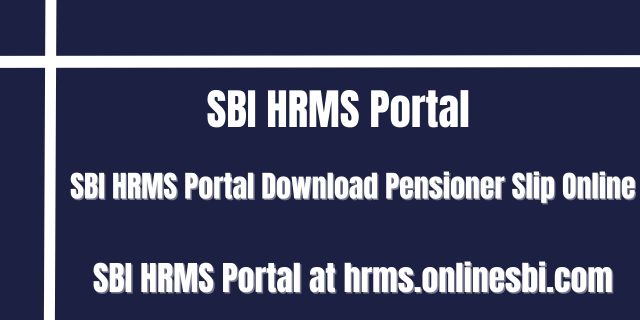 SBI HRMS Portal