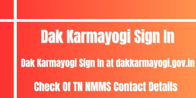 Dak Karmayogi Sign In