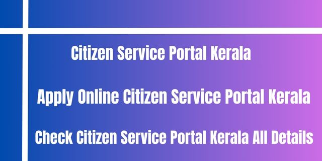 Citizen Service Portal Kerala 