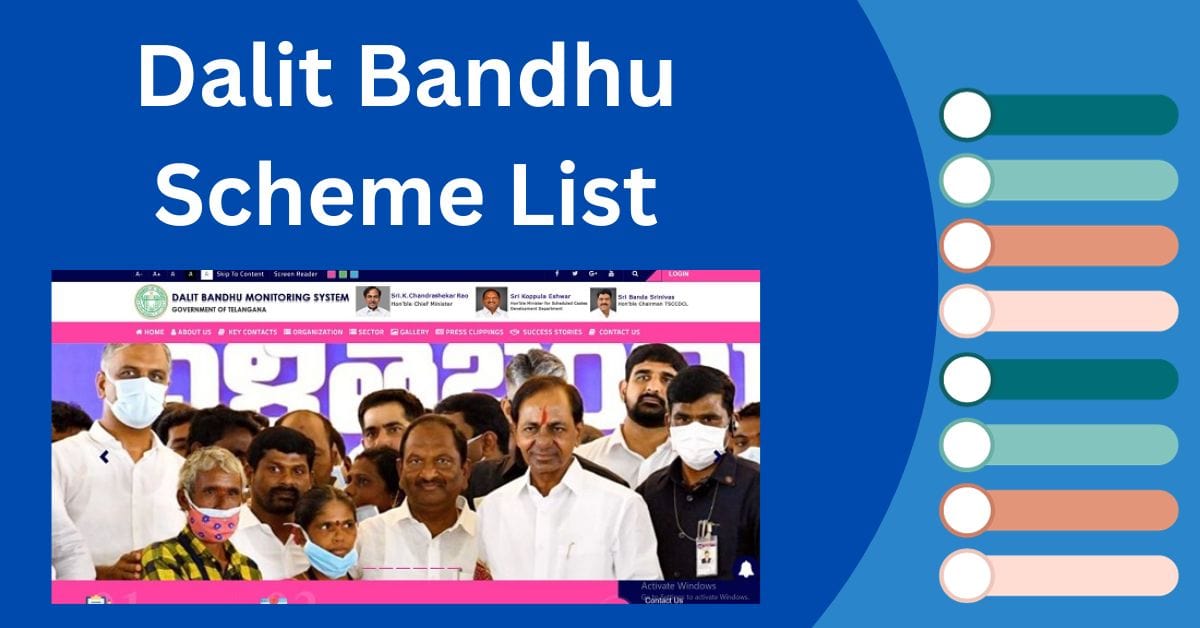 Dalit Bandhu Scheme List