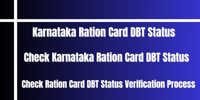 Karnataka Ration Card DBT Status 