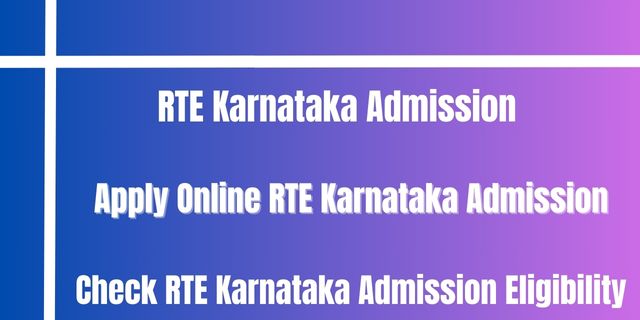 RTE Karnataka Admission 