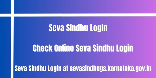 Seva Sindhu Login