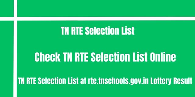 TN RTE Selection List
