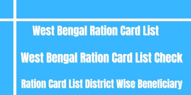 West Bengal Ration Card List 