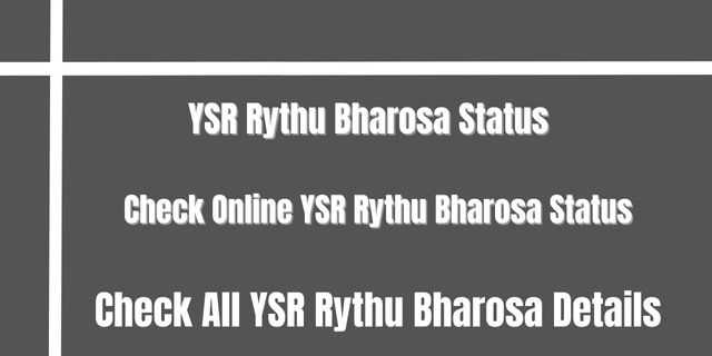 YSR Rythu Bharosa Status 