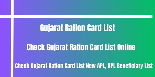 Gujarat Ration Card List 